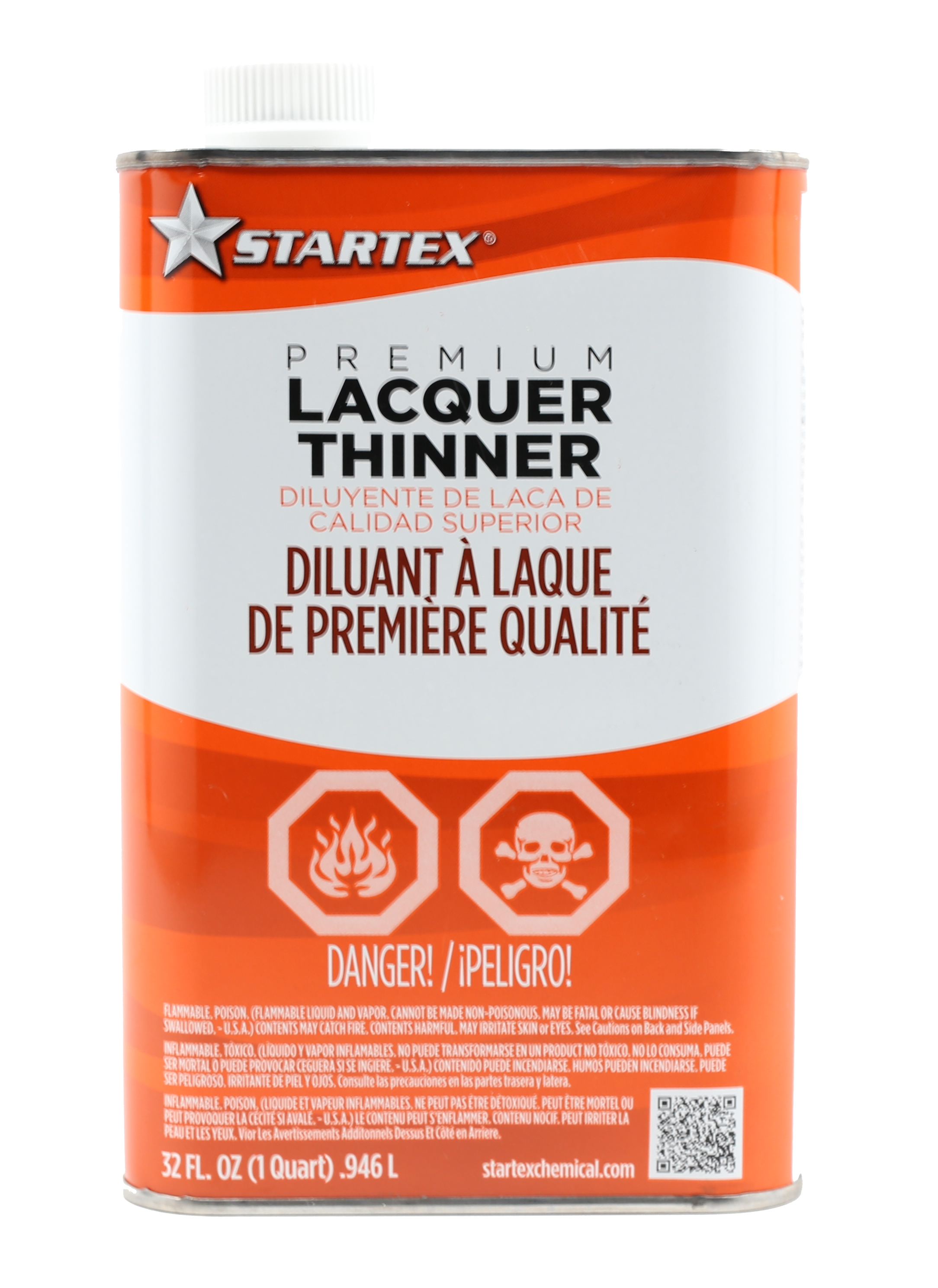 one quart lacquer thinner for paint application and clean up 