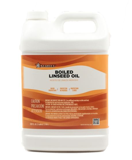 one gallon of boiled linseed oil for paint application